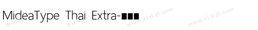 MideaType Thai Extra字体转换